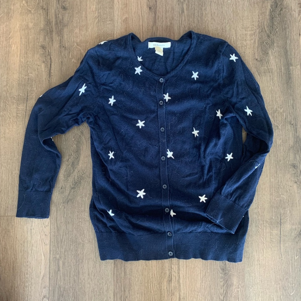 Navy Blue Star Sweater